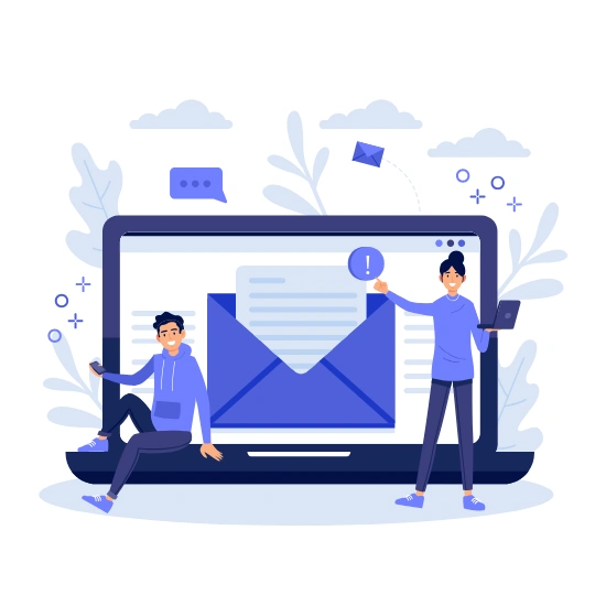 Email Marketing services illustration