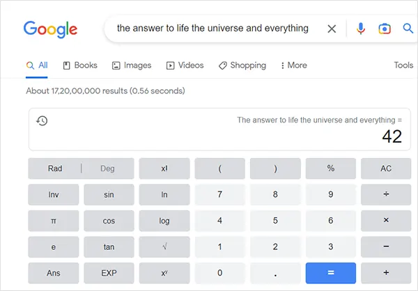 The-answer-to-life-the-universe-and-everything