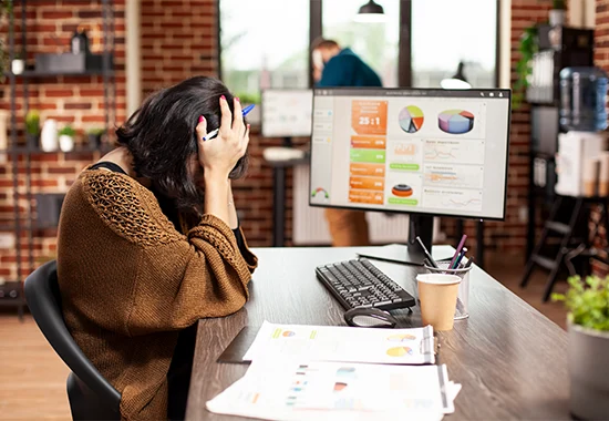 Low Online Visibility Illustration